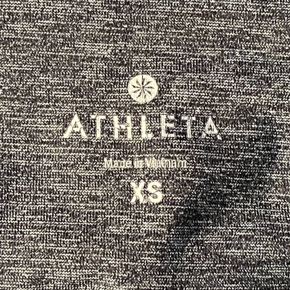 Women's XS Heathered Gray Athleta Tight Ankle Leggings Fitted Stretch - Picture 6 of 9